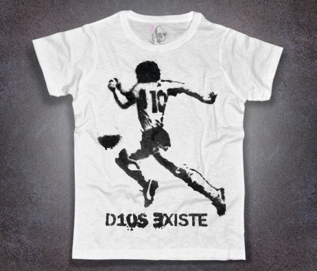 Maradona T-shirt uomo scritta d10s esiste